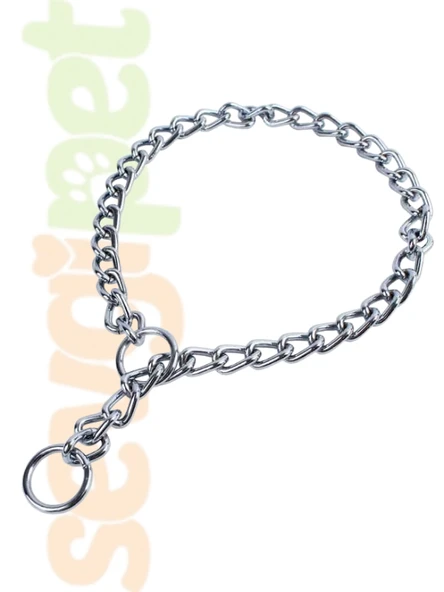 SVGPT Köpek Boyun Tasması Tekli Boğma Zincir 2,5 MM 40 CM ürün görseli 1