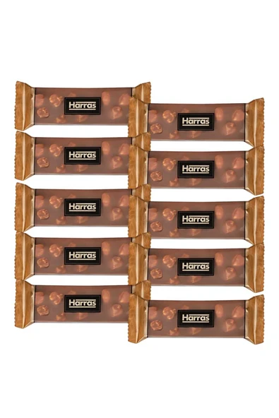 Harras Tam Fındıklı Sütlü Çikolata 10 Adet x 30g (%35 Fındık İçerikli) ürün görseli 1