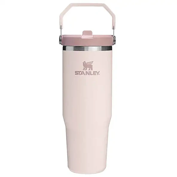 Stanley Flip Straw Tumbler Pipetli Termos Bardak 0,89 LT Rose Quartz ürün görseli 1