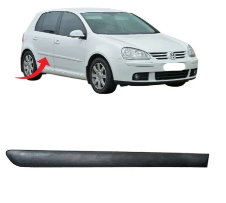Golf5 Kapı Çıtası Arka Sağ Saten Siyah 2005-2009 1K4853754B ürün görseli 1