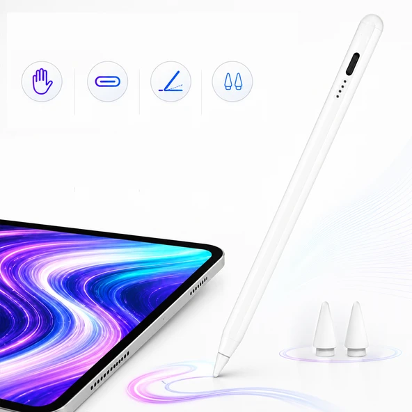 iPad 10. Nesil 10.9 inç ile Uyumlu NotePen Gen3 Stylus Kalem Avuç İçi Algılama Eğim Destekli ürün görseli 1
