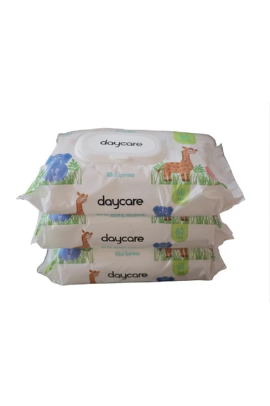 Daycare Islak Bebek Havlusu 60*3 Lü Paket ürün görseli 1