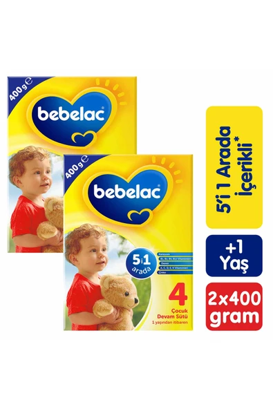 Bebelac 4 Çocuk Devam Sütü 400 g x 2 Adet ürün görseli 1