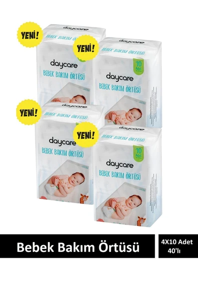 Daycare Bebek bakım örtüsü alt açma alt değiştirme 4X10 40 Adet ürün görseli 1
