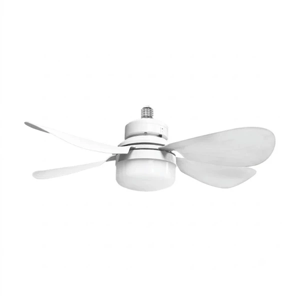 K2 Vantilatörlü LED Ampul 40W E27 Kumandalı 52cm (21inç) KES473 ürün görseli 1