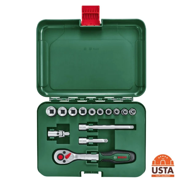 Bosch Lokma Takımı 14 Parça 1/4 inç 1600A02BY0 ürün görseli 1
