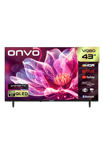 ONVO 43VQ80F2FA 43'' 109 Ekran Uydu Alıcılı Full HD WhaleOS 10 QLED TV ürün görseli 1