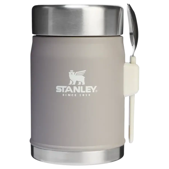 Stanley Paslanmaz Çelik Yemek Termosu Kaşıklı 0,40lt Gri ürün görseli 1