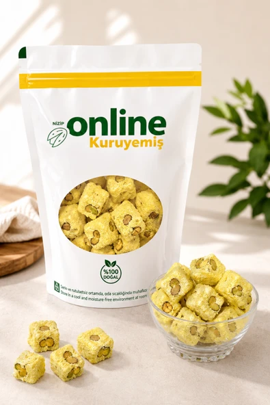 Lokum Antep Fıstıklı Safranlı 1 kg ürün görseli 1