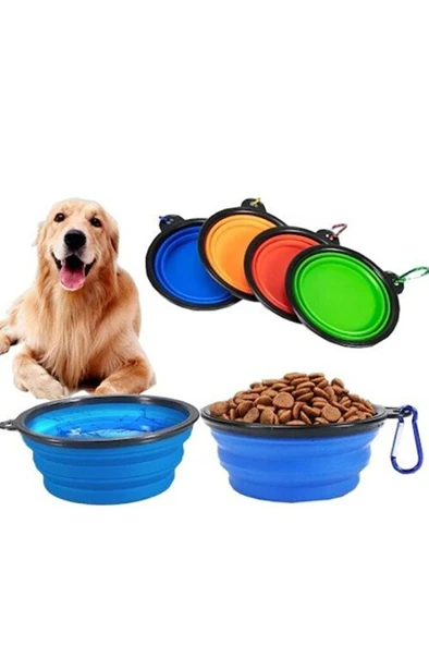 Katlanabilir Kedi Köpek Mama-Su Kabı ürün görseli 1