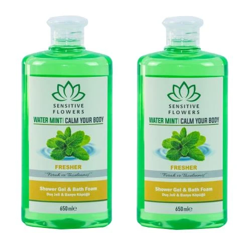 Sensitive Flowers Water Mint Fresher Duş Jeli 2 X 650 Ml ürün görseli 1