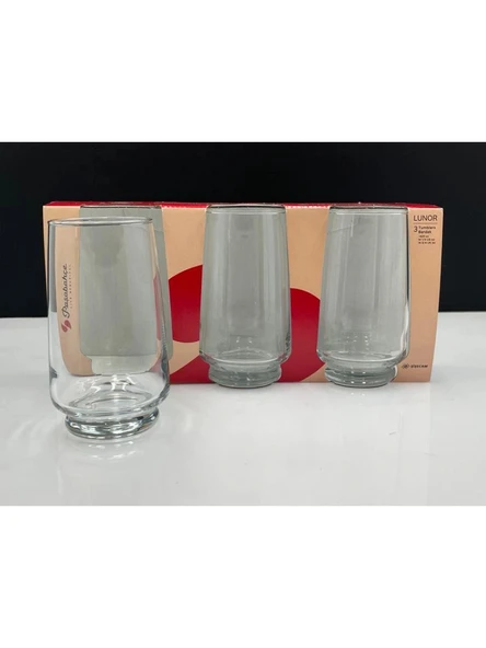 Paşabahçe 4236602 Lunor Cam Bardak 420 cc 3'lü ürün görseli 1