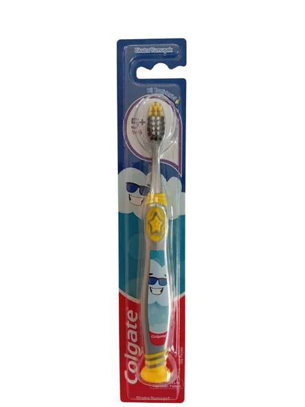 Colgate Gri Bulut Çocuk Diş Fırçası 5+ Yaş Ekstra Yumuşak Kıllı ürün görseli 1