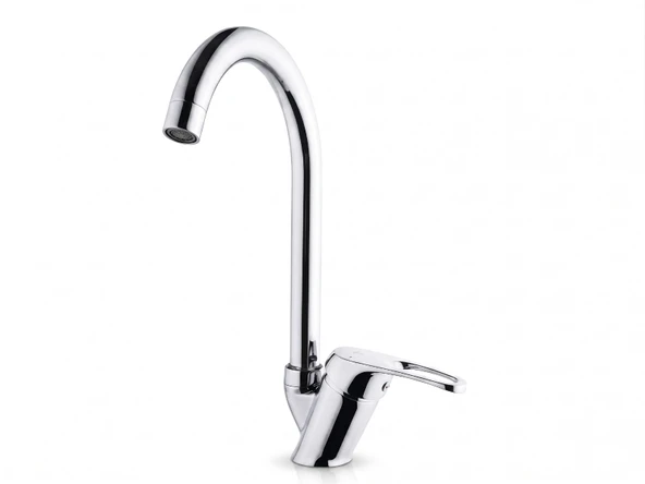 AQUA MİX TEK GÖVDE KUĞU EVİYE BATARYASI ürün görseli 1