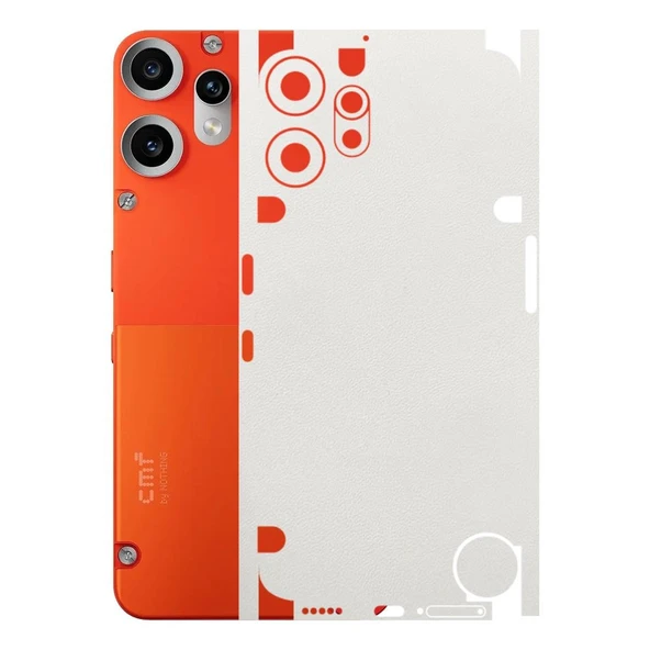 CMF Phone 2 Pro ile Uyumlu Bumper Serisi Premium Kaplama 360  Beyaz ürün görseli 1