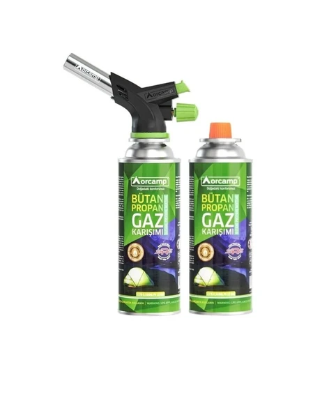 Orcamp Çakmaklı Kartuş Pürmüz Set CX-500 + 1 Adet 227 Gr Gaz ürün görseli 1