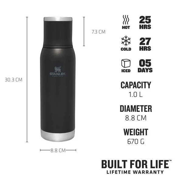 Stanley Adventure To-Go Bottle 1Lt Black - Resim 2