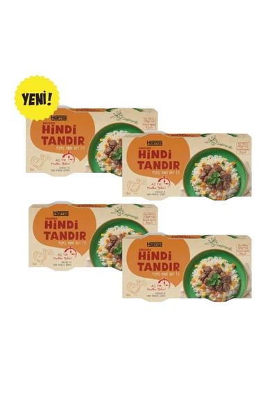 Harras Hindi Tandır Konserve Yüksek Protein Keto Şekersiz Pratik Diyet Hazır Yemek 4 Adet 2'li Paket ürün görseli 1