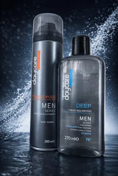 Daycare Men Tıraş Seti – Tıraş Köpüğü 200 ml + Deep Tıraş Kolonyası 270 ml ürün görseli 1