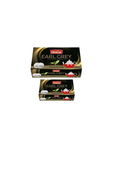 Obaçay Earl Grey Poşet Çay 48'li 2 Paket 96 Adet ürün görseli 1