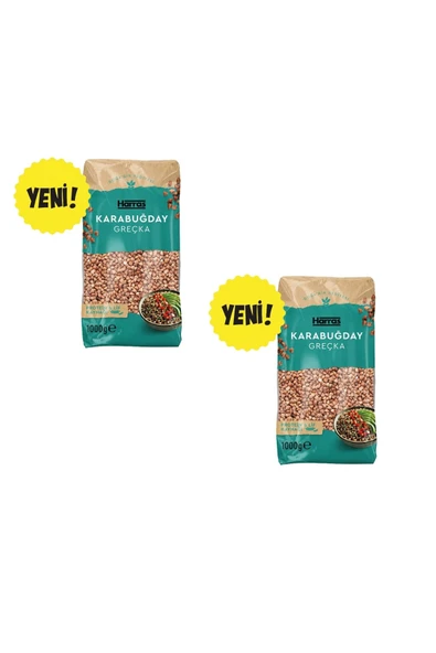 Harras Karabuğday Greçka 500 G x 2 Adet - Glutensiz Karabuğday Yüksek Lifli Besleyici Bakliyat ürün görseli 1