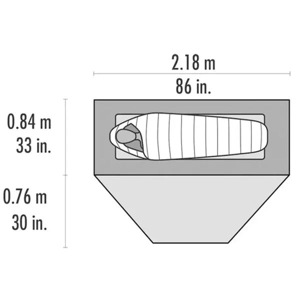 MSR Elixir 1 Tent 3 Mevsim Kamp Çadırı Yeşil - Resim 5