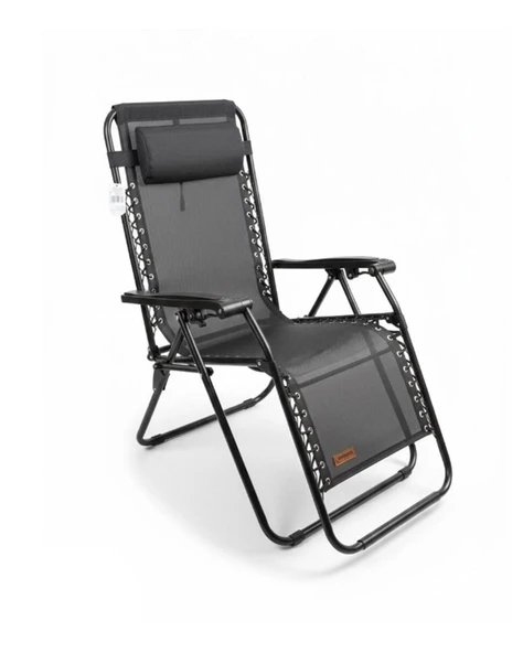 Madfox Easyrest Gri Katlanır Şezlong Sandalye ürün görseli 1