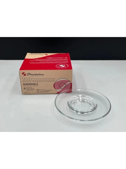 Paşabahçe Cam Çay Tabağı 13 cm 6'lı ürün görseli 1