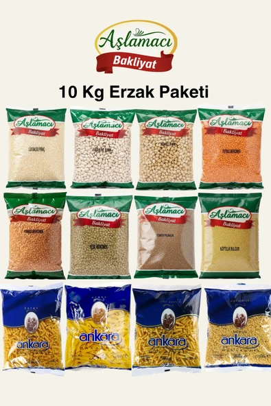 Aşlamacı Bakliyat Ramazan Paketi – 12 Parça - Toplam 10 kg ürün görseli 1
