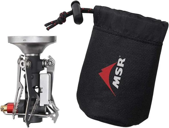 MSR Pocket Rocket Deluxe Kamp Ocağı Gümüş Siyah ürün görseli 1