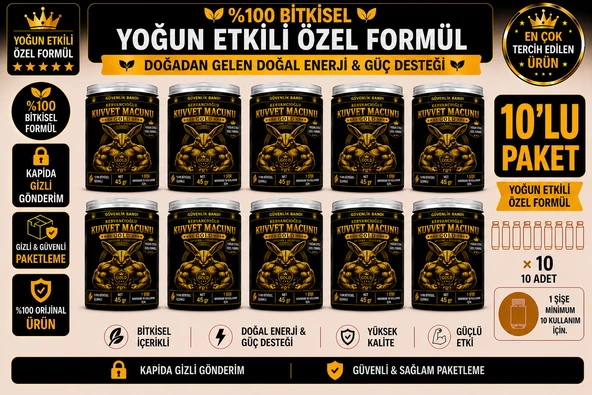 Kuvvet Macunu Bitkisel Atom Güç Enerji ve Performans Desteği (45gr x 10 Şişe) ürün görseli 1
