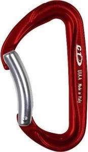 Climbing Technology Passion Eğik Kapı Karabina Red 26KN ürün görseli 1