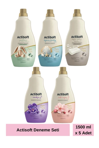 actisoft Çamaşır Yumuşatıcısı Deneme Seti (Toplam 5 Paket) ürün görseli 1
