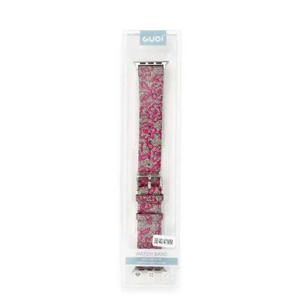 Watch 38mm Creeper Desenli Kordon - Pembe - Resim 2