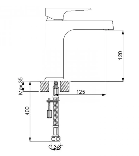 AQUA LAVABO BATARYASI (ALTIN) - Resim 2