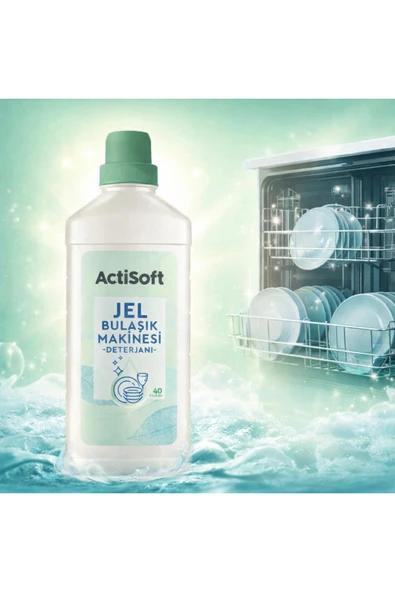 actisoft Jel Bulaşık Makinesi Deterjanı 1000 ml ürün görseli 1
