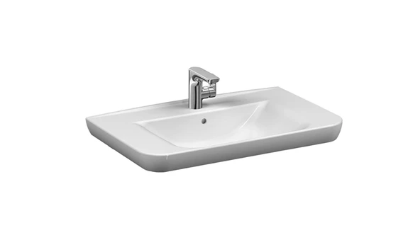 Sento Etajerli Lavabo 80x49 cm Tek Armatür Delikli ürün görseli 1