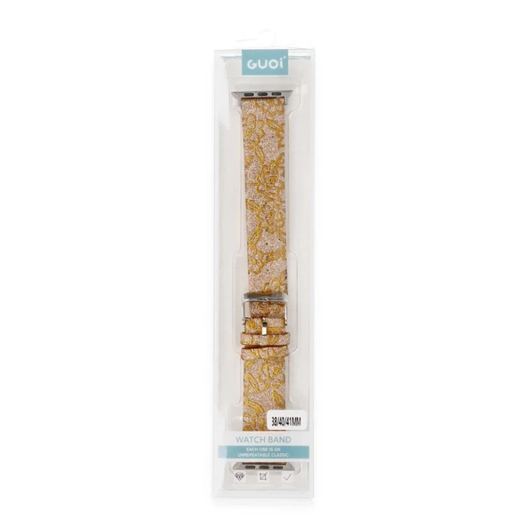 Watch 38mm Creeper Desenli Kordon - Gold - Resim 2