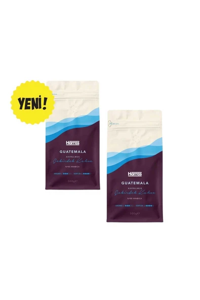 Harras Guatemala Çekirdek Kahve 500 G x 2 Adet - %100 Arabica Kavrulmuş Bütün Çekirdek Kahve ürün görseli 1