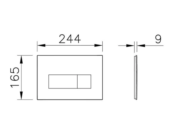 Root Square Kumanda Paneli, Mat siyah - Resim 2