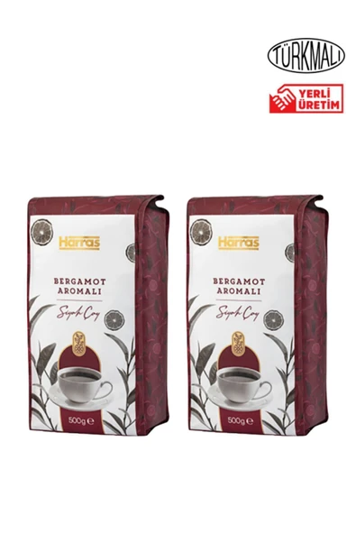 Harras Bergamot Aromalı Siyah Çay 500grx2 Paket ürün görseli 1