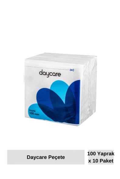 Daycare Peçete 100 Yaprak x 10 Paket ürün görseli 1