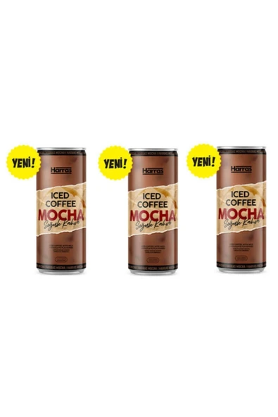Harras Soğuk Mocha Kahve 250ml X 3 Adet ürün görseli 1