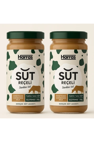 Harras Süt Reçeli Glütensiz Yarım Yağlı 2 x 270 gr ürün görseli 1