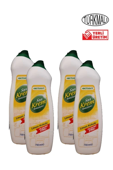 actisoft Limon Kokulu Temizleyici 750ml x 4 Adet ürün görseli 1