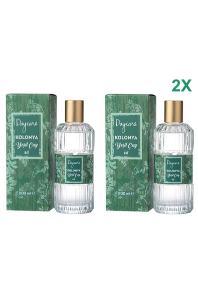 Daycare Cam Şişe Yeşil Çay Kolonya 200 ml (2 ADET) ürün görseli 1