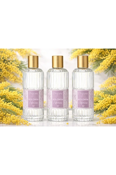 Daycare Mimoza Kolonyası 80° 200 ml x 3 Adet – Ferahlatıcı Mimoza Kokulu Kolonya Seti ürün görseli 1