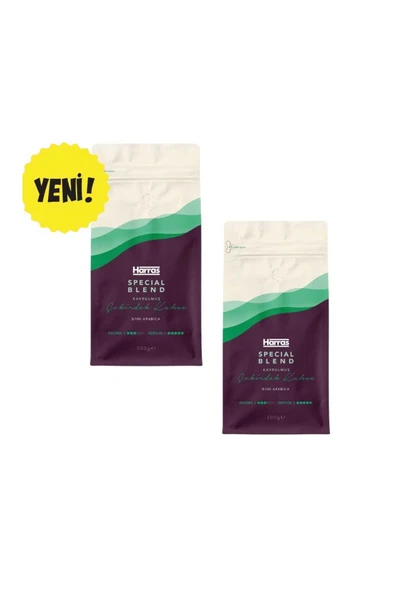 Harras Special Blend Kavrulmuş Çekirdek Kahve %100 Arabica (2 x 500 gr) Avantaj Paketi - 1 KG ürün görseli 1