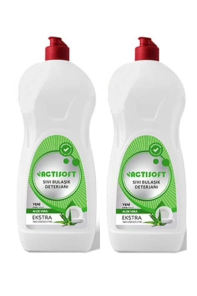 actisoft Aloevera Bulaşık Deterjanı 750 ml (2 Adet) ürün görseli 1