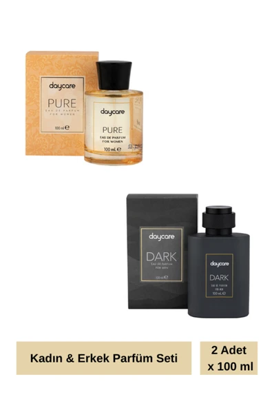 Daycare Pure&Dark Kadın ve Erkek Parfümü 2 x 100 ml ürün görseli 1